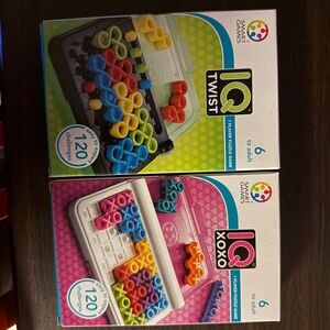 IQ Twist & XOXO Puzzle Set - Colorful Brain Teasers